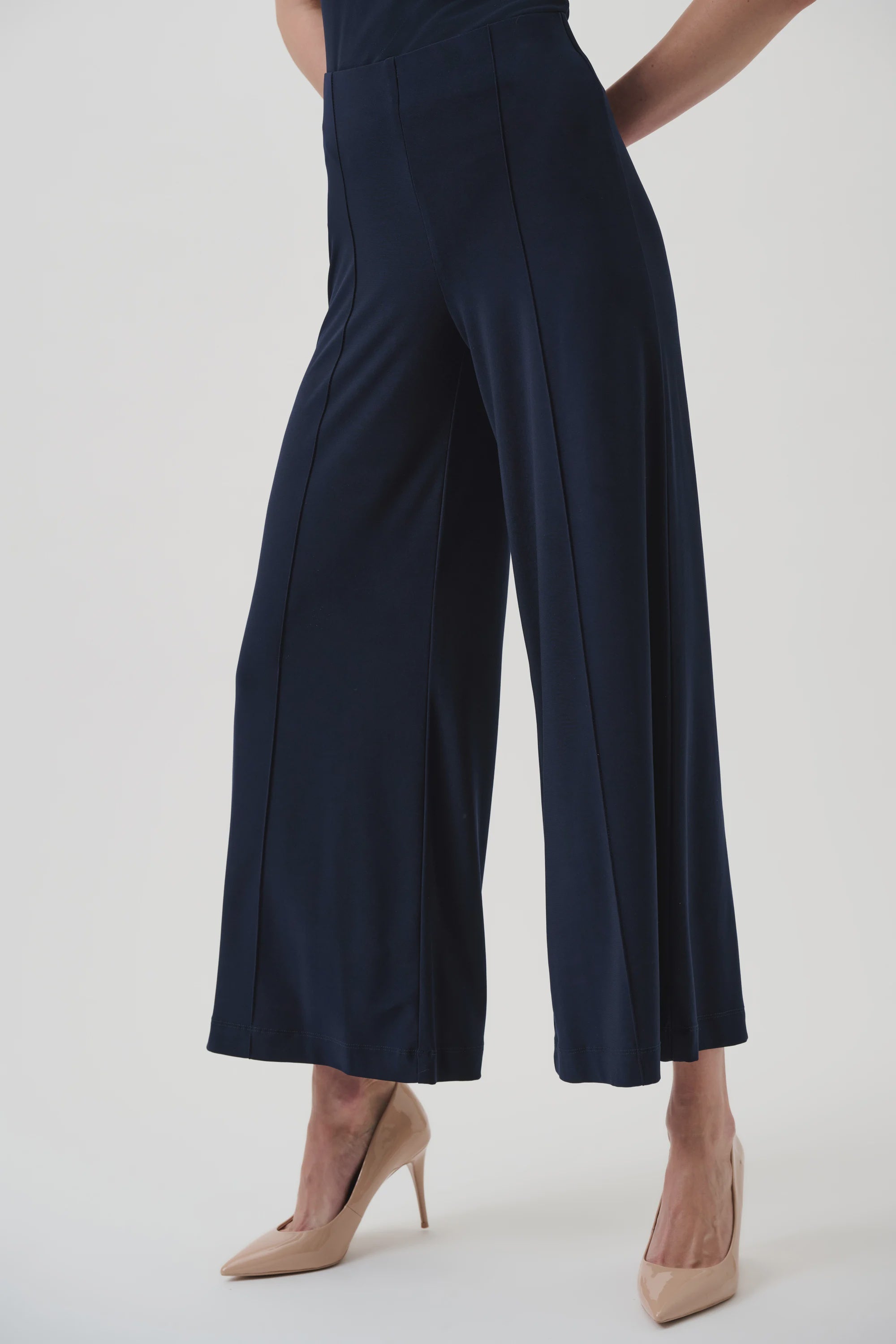 Joseph Ribkoff - Pant / Classic Pull-On Wide Leg Pants - Core Colours