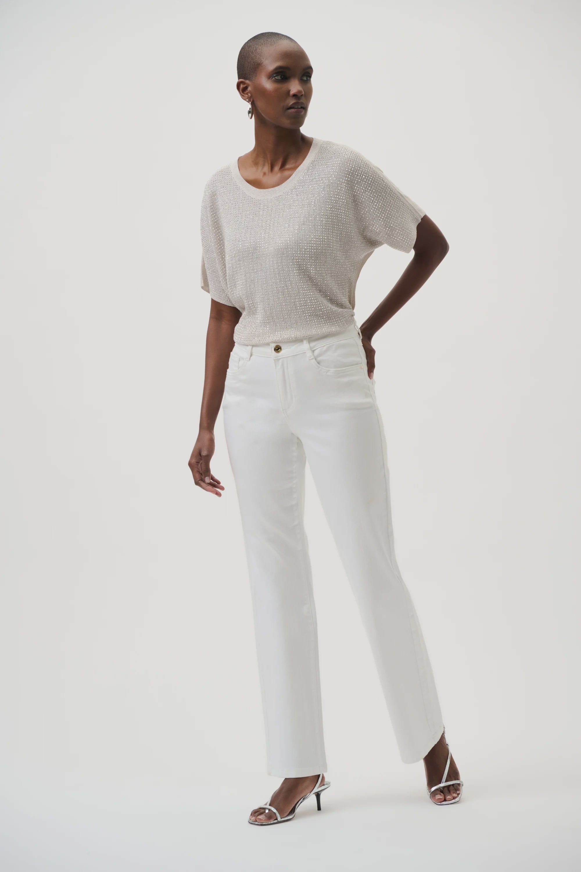 Joseph Ribkoff - Pant / Brooke | Classic Bootcut Stretch Jeans - White