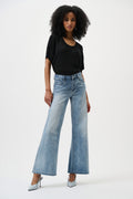 Joseph Ribkoff - Pant / Goldie | Classic Wide-Leg Stretch Jeans