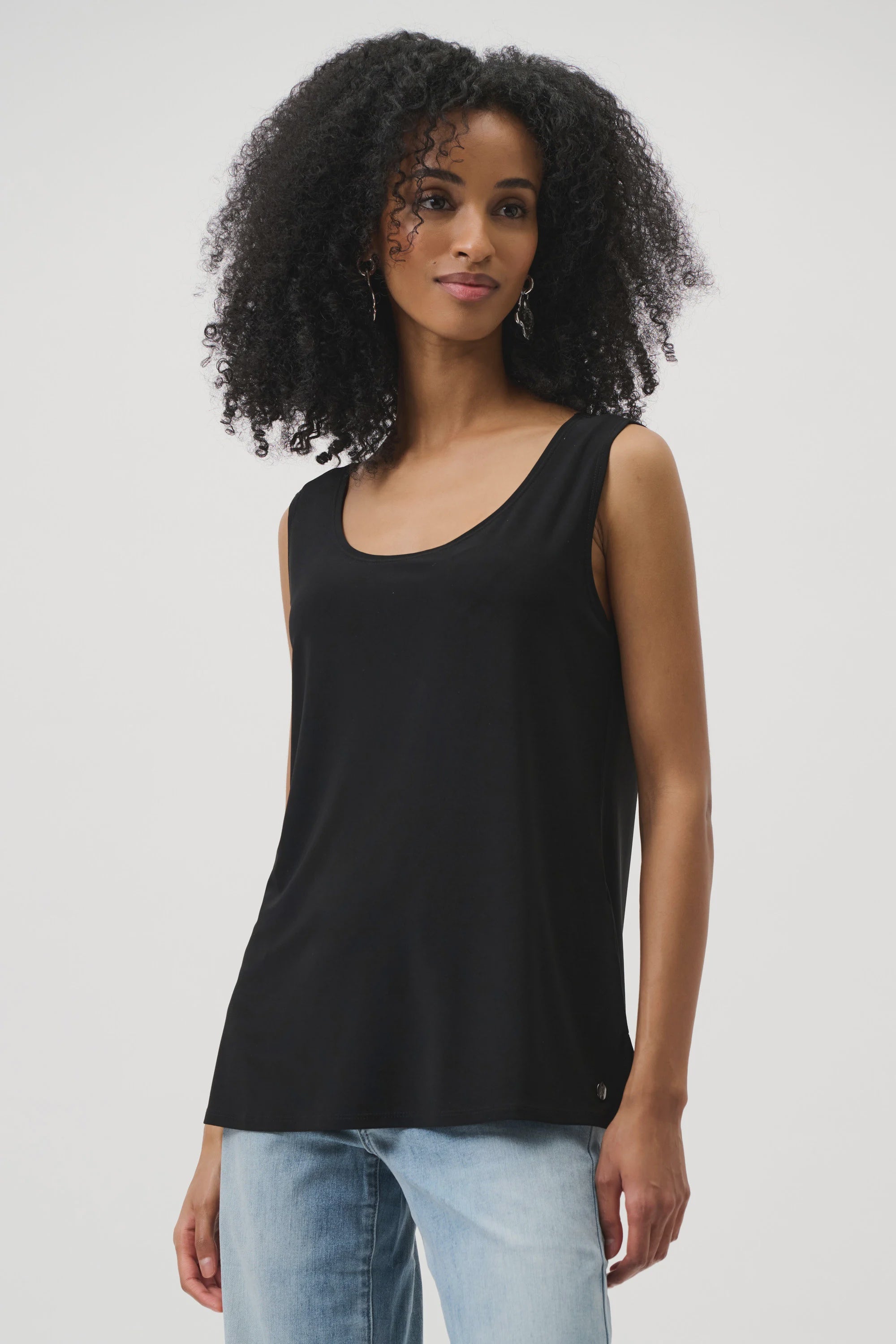 Joseph Ribkoff - Top / Classic Scoop Neck Camisole - Core Colours - Black