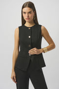 Joseph Ribkoff - Top / Heavy Knit Fitted Vest - shop.mybijouboutique.com