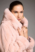 Joseph Ribkoff - Coat / Faux Fur Reversible Hooded Coat - shop.mybijouboutique.com