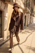 Joseph Ribkoff - Coat / Faux Fur Leopard Print - shop.mybijouboutique.com