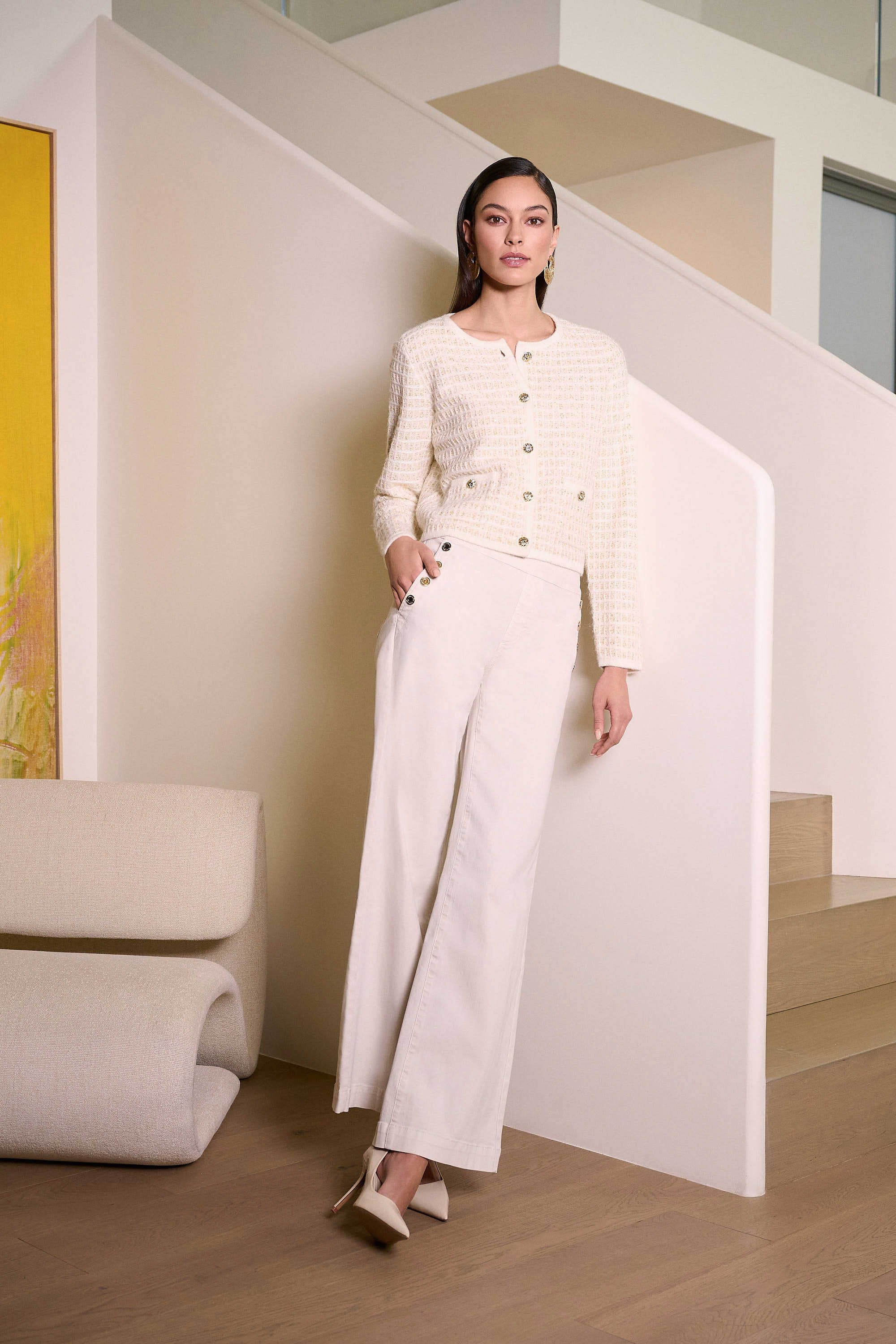 Joseph Ribkoff - Pant / Classic Wide Leg Pull-On Jeans - shop.mybijouboutique.com