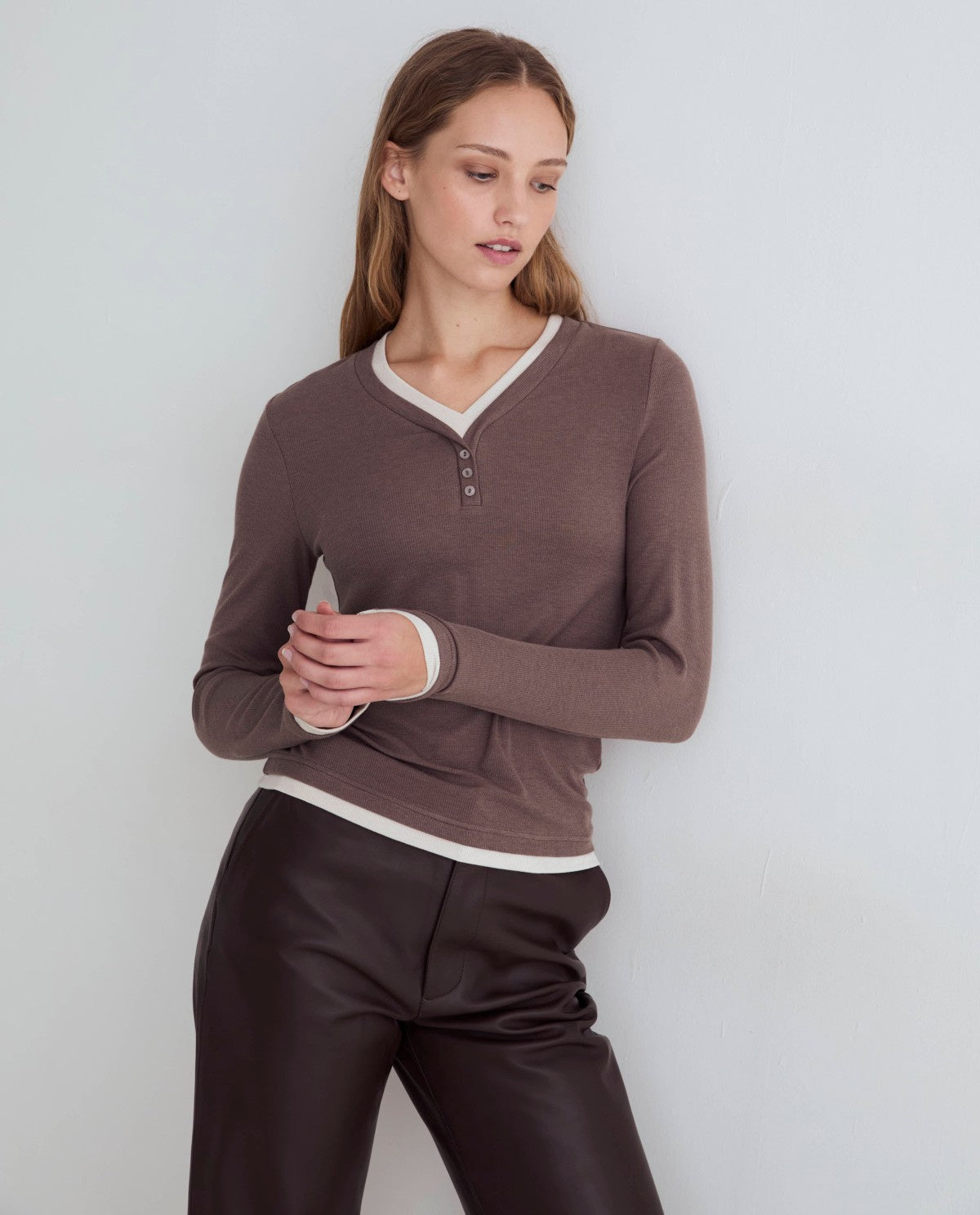 Yerse - Top / LAYERED-EFFECT T-SHIRT