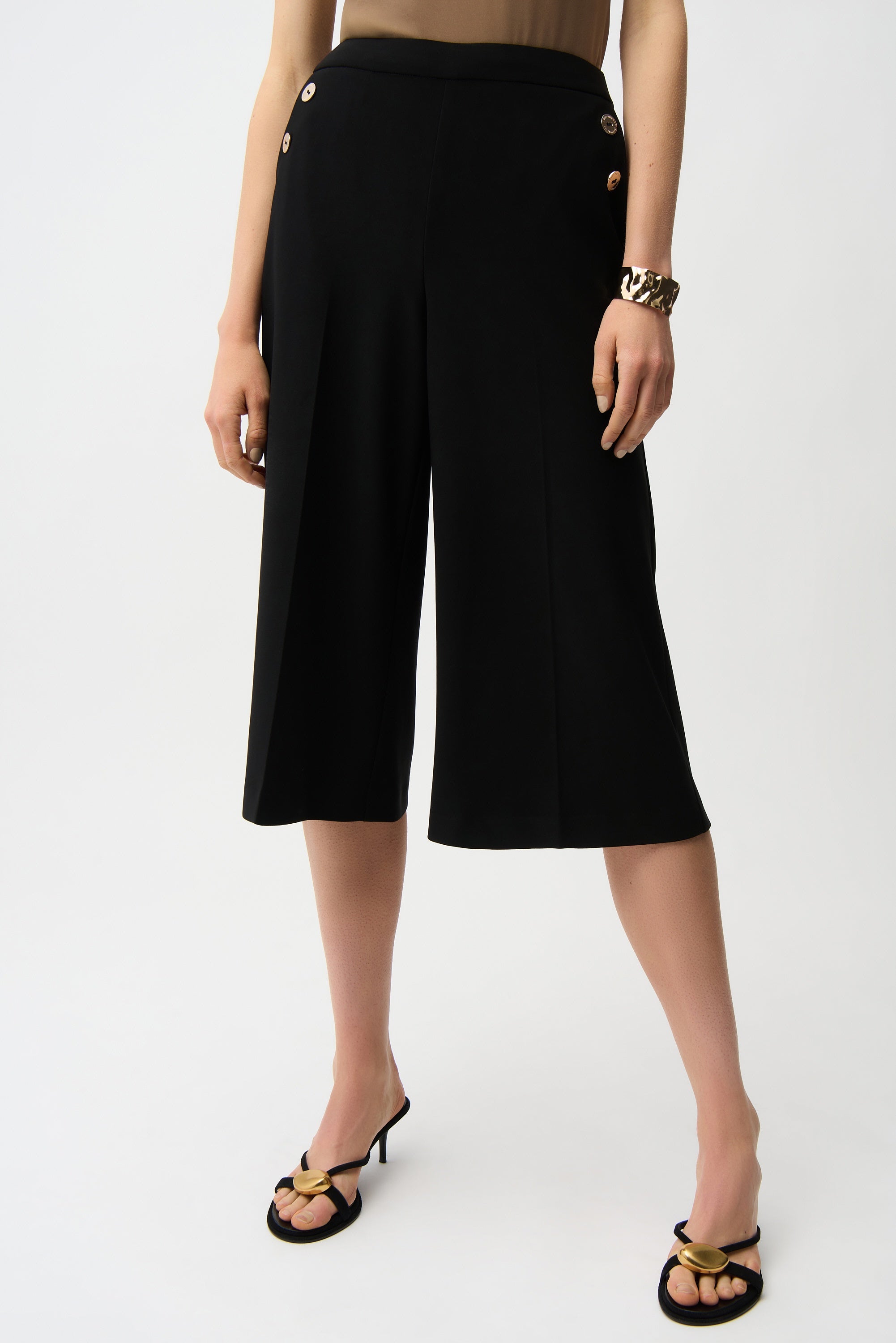 Joseph Ribkoff - Pants / Silky Knit Pull-On Culotte Pants