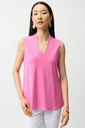 Joseph Ribkoff - Top / Silky Knit Sleeveless Trapeze Top With V-necklineline