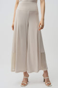 Joseph Ribkoff - Pant / Silky Knit Wide Leg Pull-On Pants With Mesh Inserts - shop.mybijouboutique.com