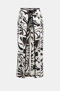 Joseph Ribkoff - Pant / Woven Gauze Tropical Print Wide Leg Pants