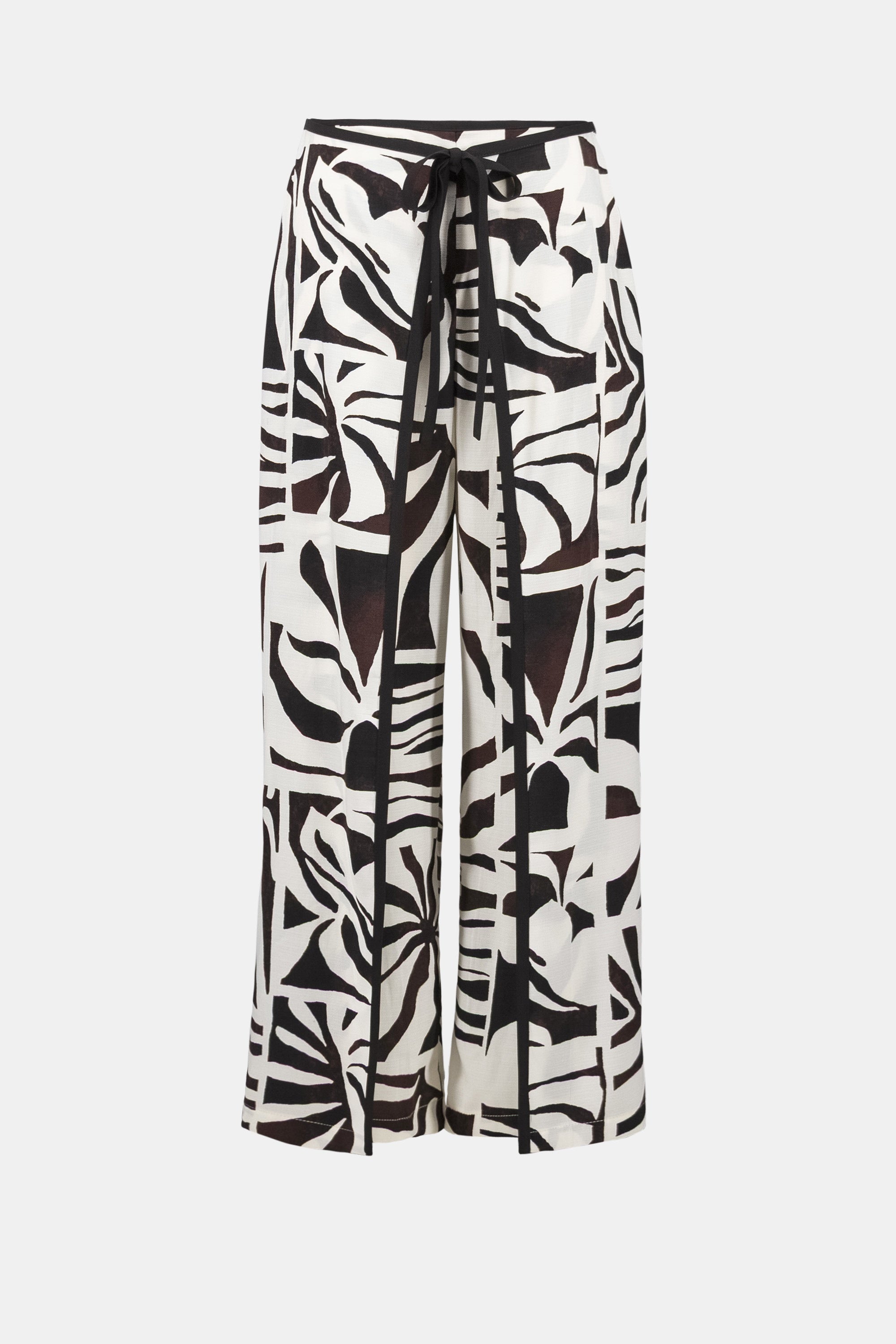 Joseph Ribkoff - Pant / Woven Gauze Tropical Print Wide Leg Pants