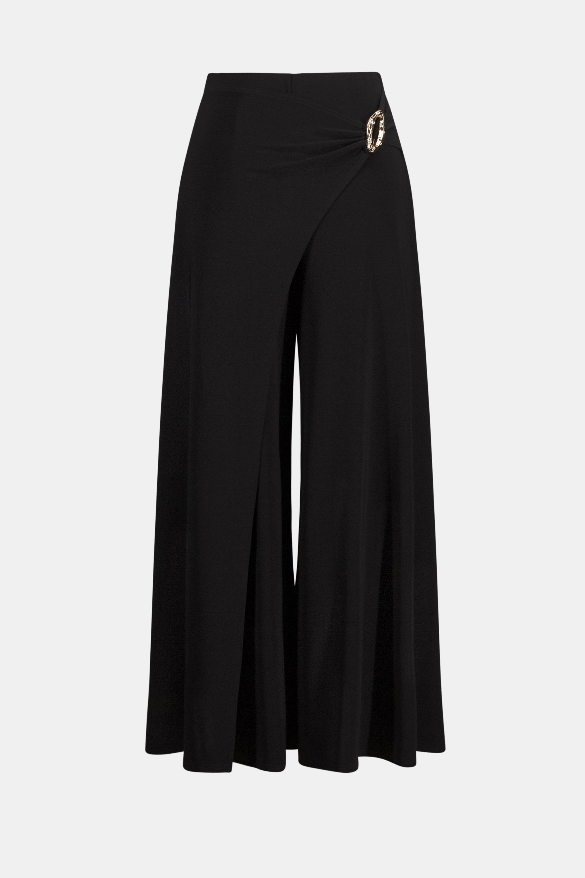 Joseph Ribkoff - Pant / Silky Knit Culotte Pull-On Pants With Buckle Detail - shop.mybijouboutique.com