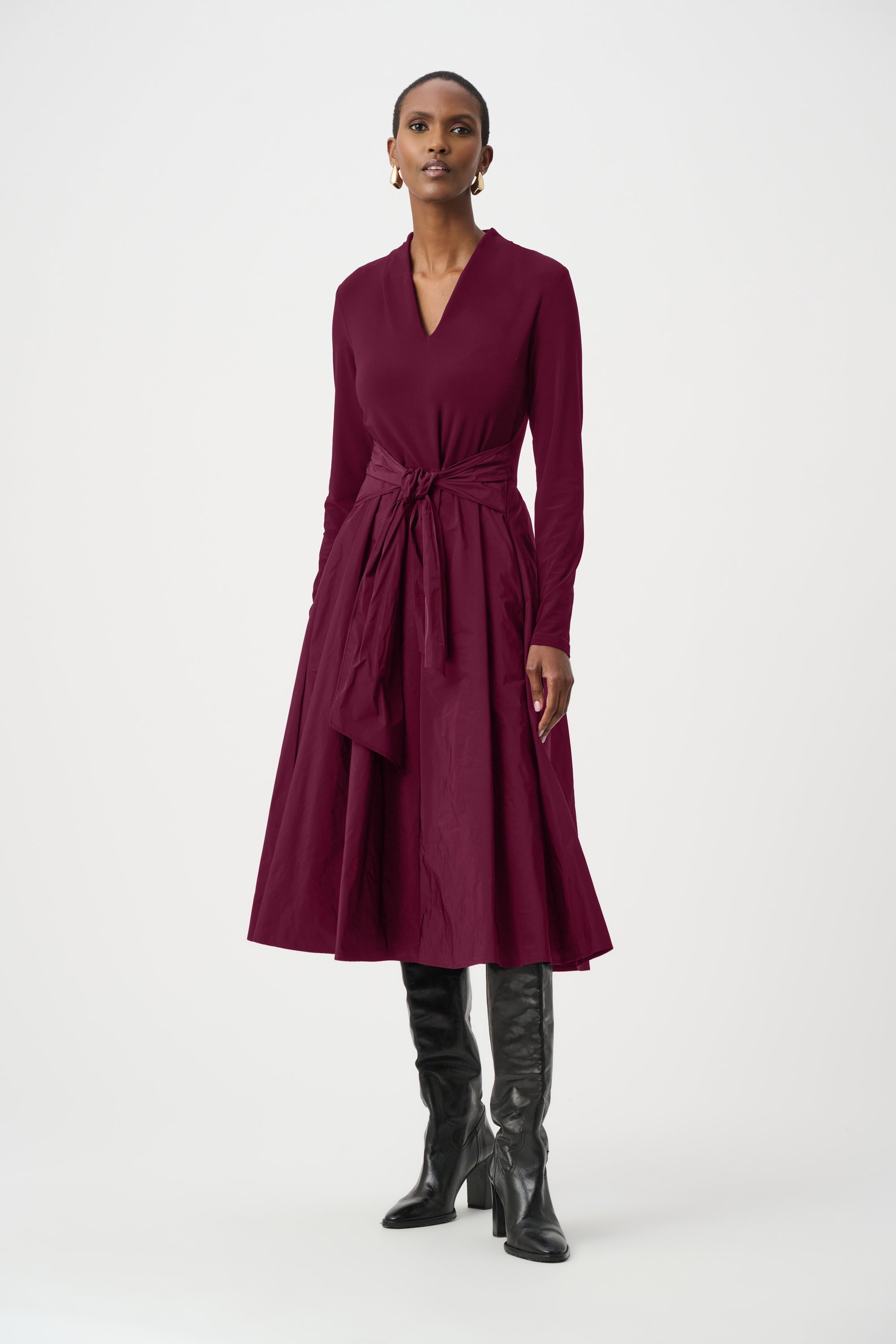 Joseph Ribkoff - Dress / Silky Knit and Memory Fit and Flare Dress