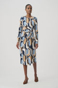Joseph Ribkoff - Dress / Silky Knit Printed Wrap Dress