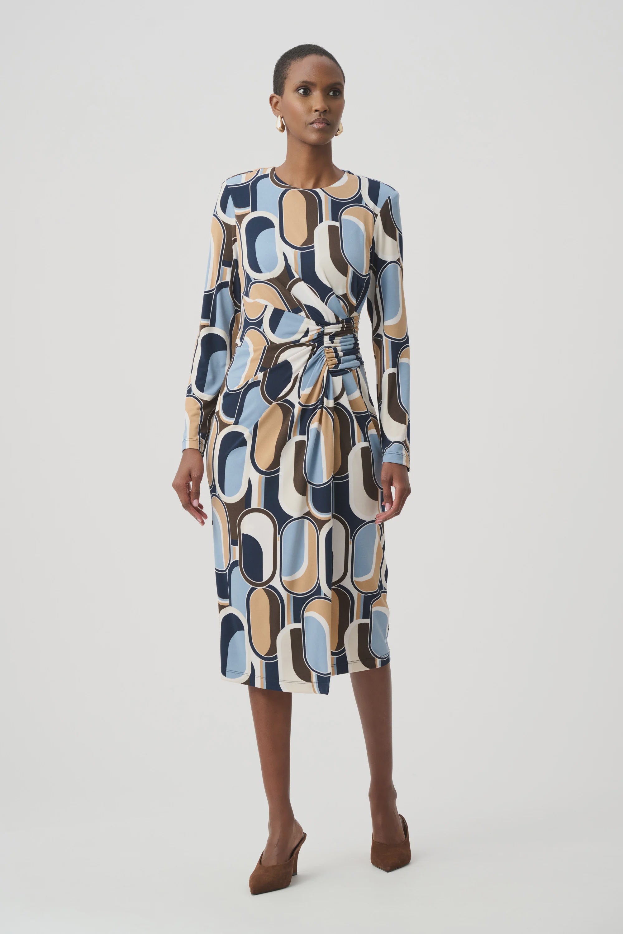 Joseph Ribkoff - Dress / Silky Knit Printed Wrap Dress