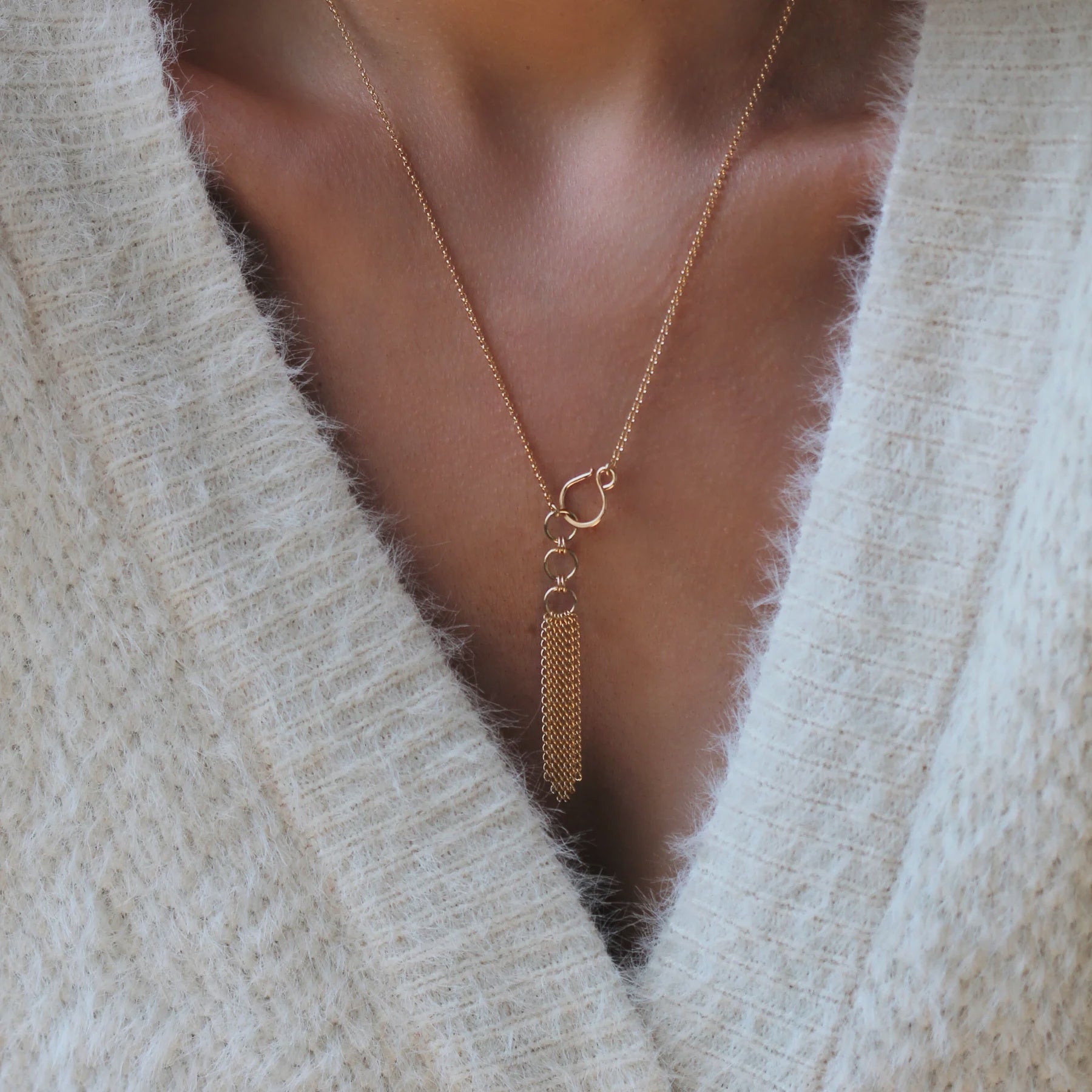 Leah Yard Designs - Necklace / Flourish Lariat - shop.mybijouboutique.com