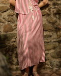 Yerse - Skirt / Long Skirt With Ribbon Detail - shop.mybijouboutique.com