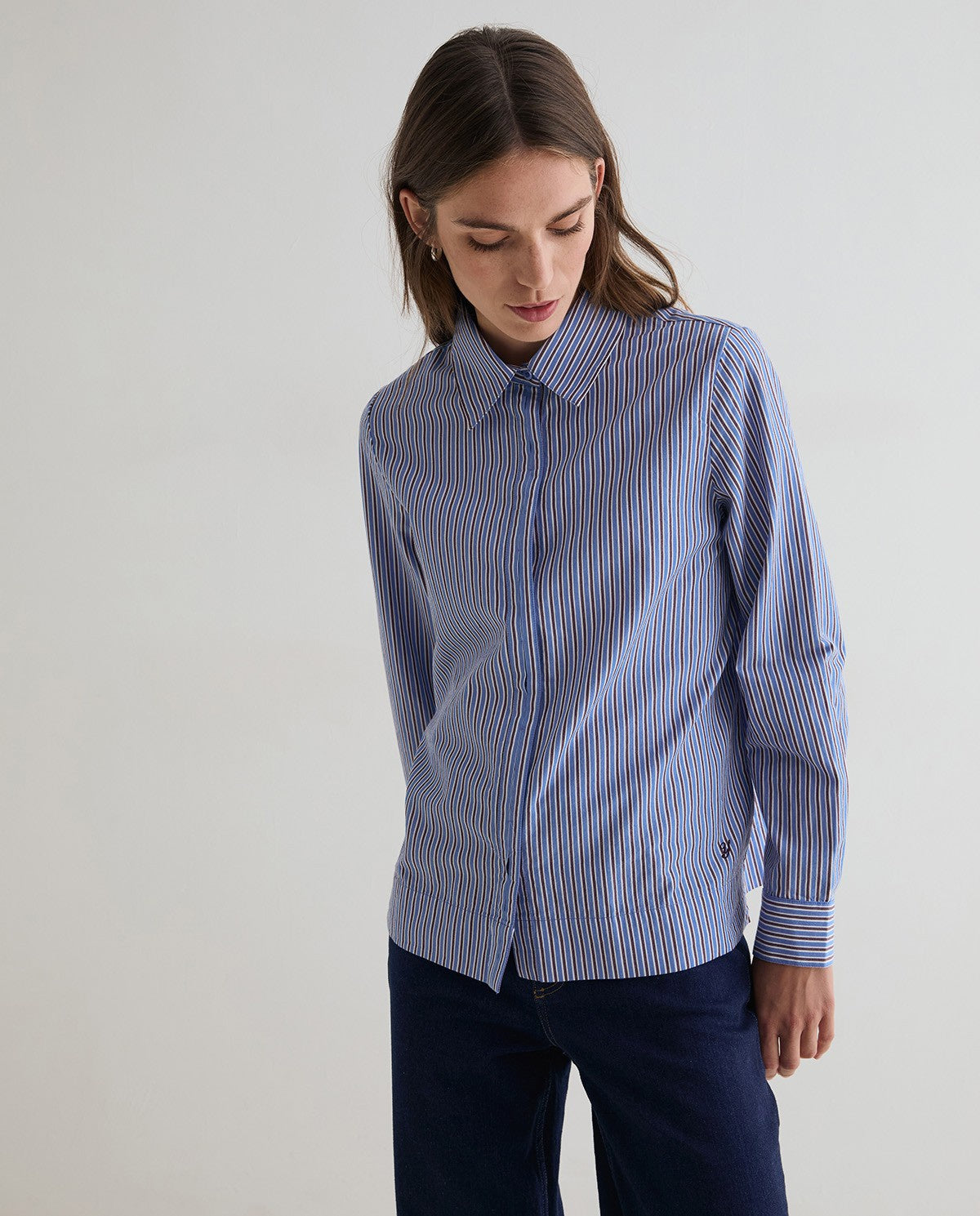 Yerse- Top / ORGANIC-COTTON POPLIN SHIRT