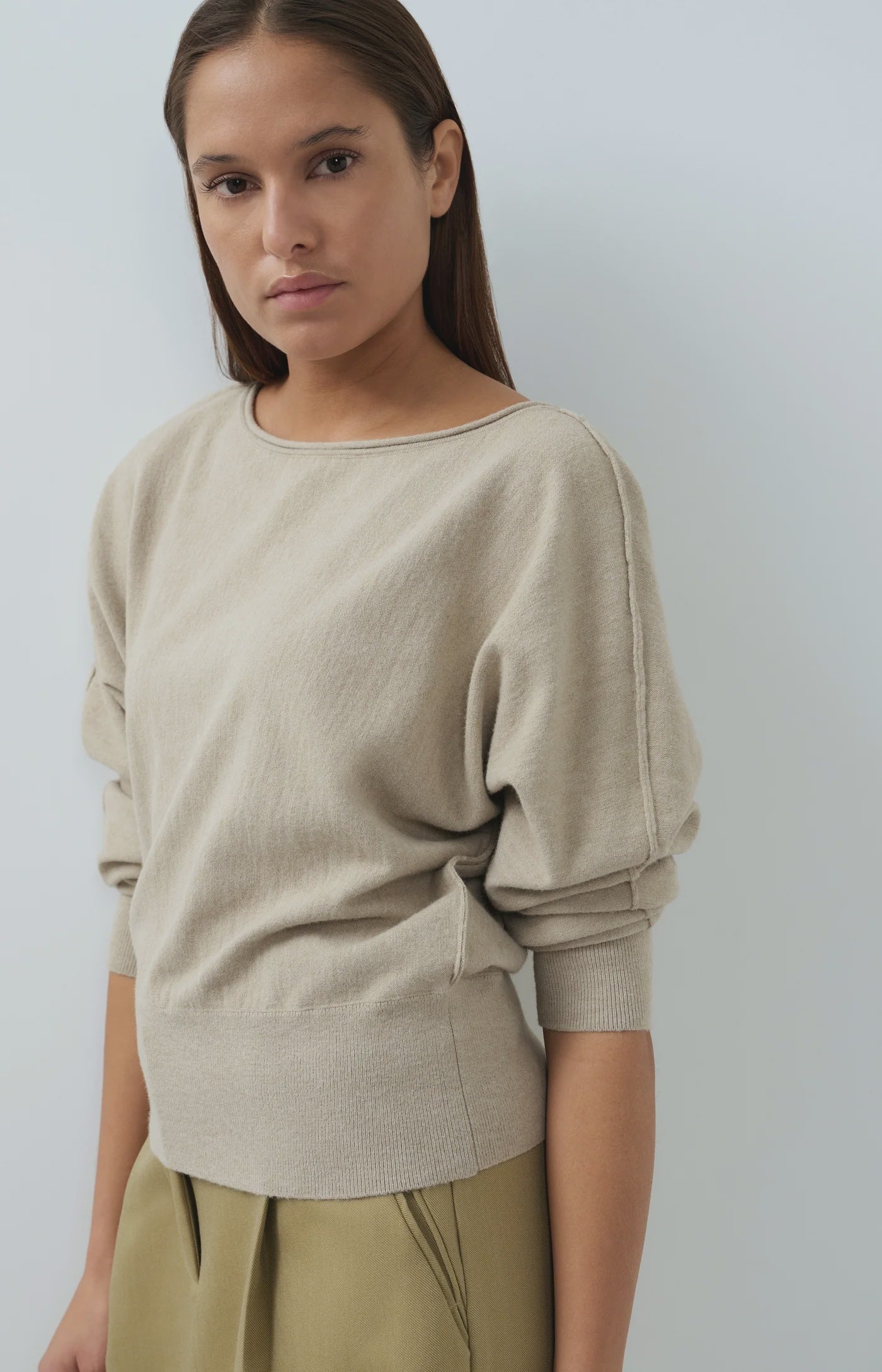 YAYA - Top / Pure Cashmere Boatneck Sweater